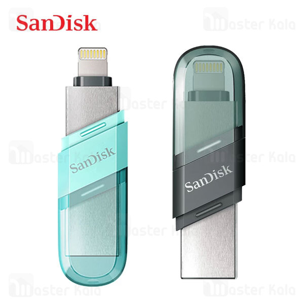 فلش مموری 64 گیگابایت لایتنینگ سن دیسک SanDisk iXpand Flip SDIX90N USB3.1